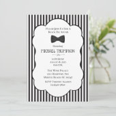 Bachelor Party over Stropdas voor bruiloft Kaart (Staand voorkant)