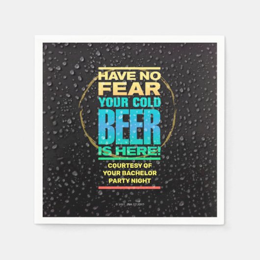 Bachelor Party Paper Napkin Servet (Voorkant)