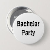 Bachelor Party Pin Button (Voorkant /achterkant)