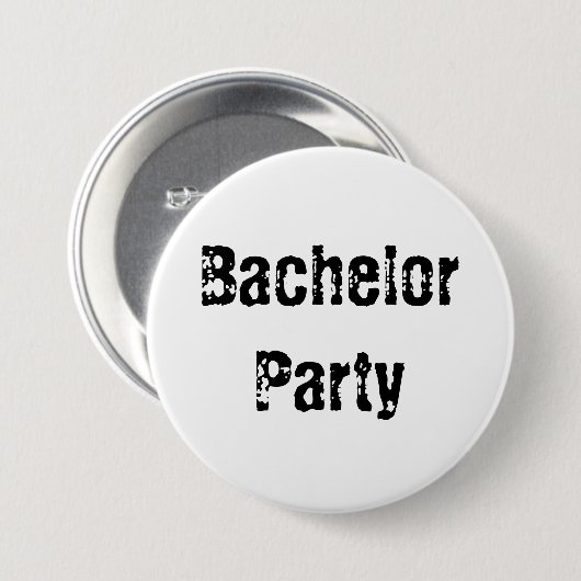 Bachelor Party Pin Button (Voorkant /achterkant)