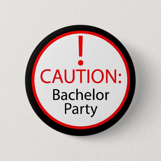 Bachelor party pin ronde button 5,7 cm (Voorkant)