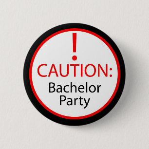 Bachelor party pin ronde button 5,7 cm
