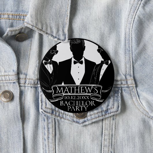 Bachelor Party Poker Chip Ronde Button 4,0 Cm (In situ)