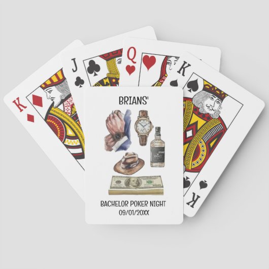 Bachelor Party Poker Party Speelkaarten (Achterkant)