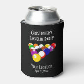 Bachelor Party Pool Ball Billards Trouwgunst Blikjeskoeler (Blikje Voorkant)