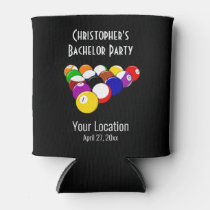 Bachelor Party Pool Ball Billards Trouwgunst Blikjeskoeler