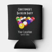 Bachelor Party Pool Ball Billards Trouwgunst Blikjeskoeler (Achterkant)