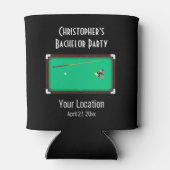 Bachelor Party Pool Tafel Billards Trouwgunst Blikjeskoeler (Achterkant)