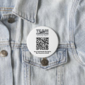 Bachelor Party QR Code Drinken Kopen Team Bruidego Ronde Button 7,6 Cm (In situ)