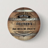 Bachelor Party Rustic Ronde Button 5,7 Cm (Voorkant)