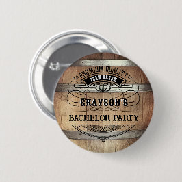 Bachelor Party Rustic Ronde Button 5,7 Cm
