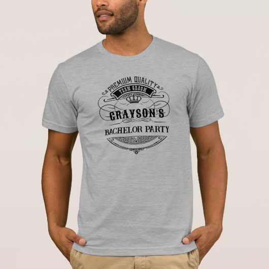 Bachelor Party Rustic T-shirt (Voorkant)