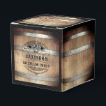 Bachelor Party Rustic Whiskey Barrel Bedankdoosjes<br><div class="desc">Het ontwerp van de Robuuste whiskey-cilinder met een gewaagde westerne typografie. Pas dit ontwerp aan met uw eigen tekst. Pas dit ontwerp verder aan door de "pas verder"verbinding aan indien gewenst.</div>