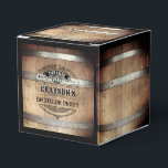 Bachelor Party Rustic Whiskey Barrel Bedankdoosjes<br><div class="desc">Het ontwerp van de Robuuste whiskey-cilinder met een gewaagde westerne typografie. Pas dit ontwerp aan met uw eigen tekst. Pas dit ontwerp verder aan door de "pas verder"verbinding aan indien gewenst.</div>