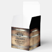 Bachelor Party Rustic Whiskey Barrel Bedankdoosjes (Geopend)
