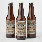 Bachelor Party Rustic Whiskey Barrel Bier Etiket (Flessen)