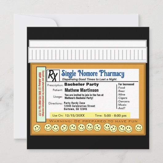 Bachelor Party RX voor plezier Kaart (Voorkant)
