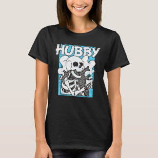 Bachelor Party Skeleton Drinking Coffee New Husban T-shirt