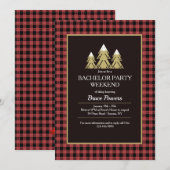 Bachelor Party Ski Uitnodiging (Voorkant / Achterkant)