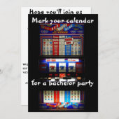 Bachelor Party Slot Machine Kaart (Voorkant / Achterkant)