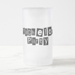 Bachelor Party (Sq Blk) Matglas Bierpul