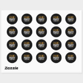 Bachelor Party Squad Bruid Bruidegom Team _1 Ronde Sticker (Vel)
