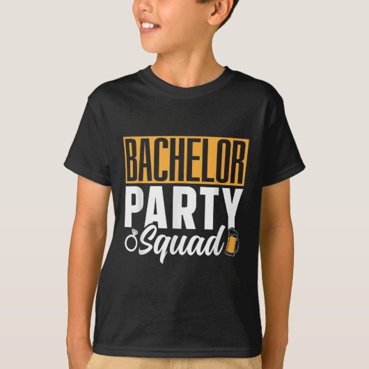 Bachelor Party Squad Bruid Bruidegom Team _2  T-shirt (Voorkant)