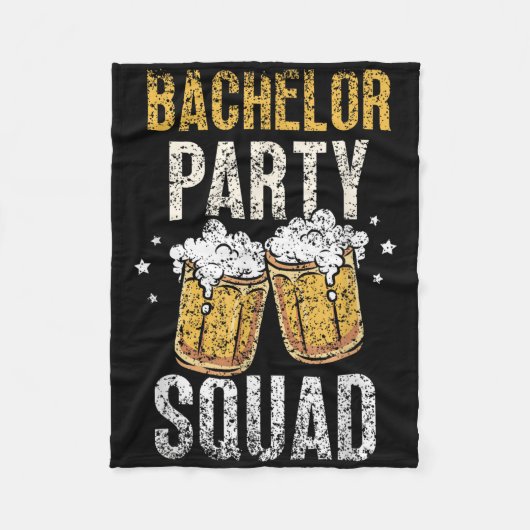 Bachelor Party Squad Bruid Bruidegom Team _4 Fleece Deken (Voorkant)