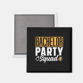 Bachelor Party Squad Bruid Groom Team _2 Magneet (Voorkant / Achterkant)