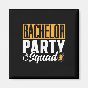 Bachelor Party Squad Bruid Groom Team _2 Magneet