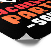 Bachelor Party Squad Bruidegom Team _1 Poster (Hoek)