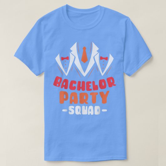 Bachelor Party Squad Groom Bride Team121  T-shirt (Design voorkant)