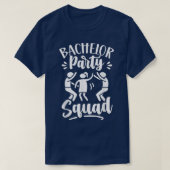 Bachelor Party Squad Groom Bride Team T-shirt (Design voorkant)