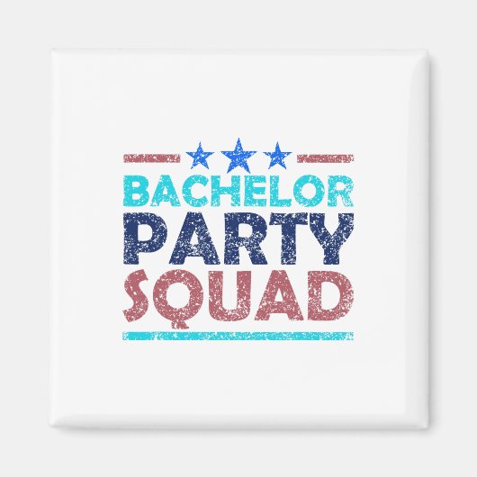 Bachelor Party Squad Team Bruid Bruidegom 2 Magneet (Voorkant)