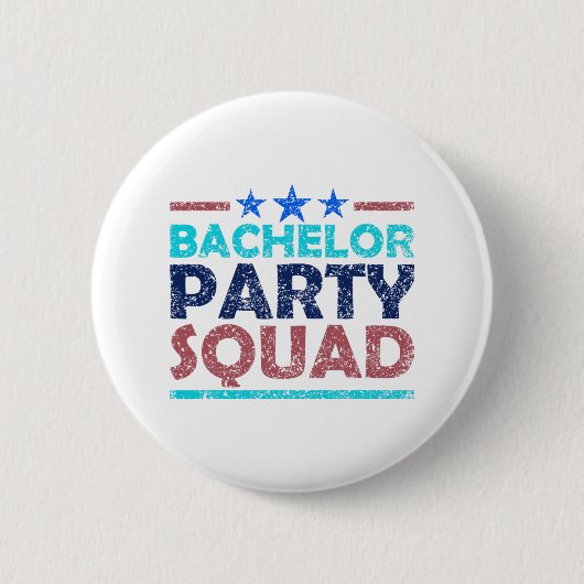 Bachelor Party Squad Team Bruid Bruidegom 2  Ronde Button 5,7 Cm (Voorkant)