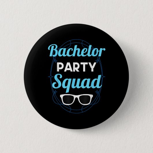 Bachelor Party Squad Team Bruid Bruidegom _2 Ronde Button 5,7 Cm (Voorkant)