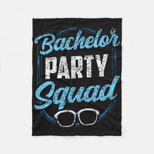Bachelor Party Squad Team Bruid Bruidegom  Fleece Deken (Voorkant)