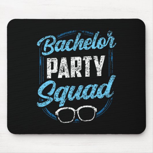 Bachelor Party Squad Team Bruid Bruidegom  Muismat (Voorkant)
