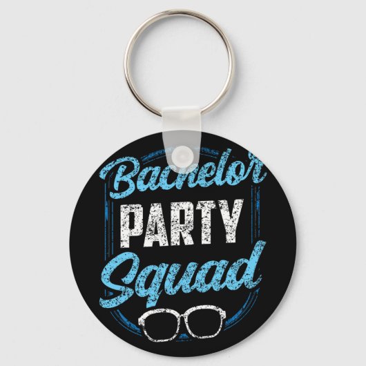 Bachelor Party Squad Team Bruid Bruidegom Sleutelhanger (Voorkant)