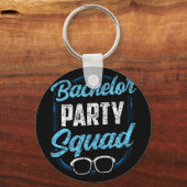 Bachelor Party Squad Team Bruid Bruidegom Sleutelhanger (Voorkant)