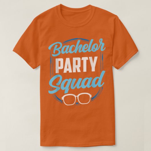 Bachelor Party Squad Team Bruid Bruidegom  T-shirt (Design voorkant)