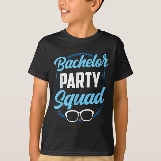 Bachelor Party Squad Team Bruid Bruidegom T-shirt (Voorkant)