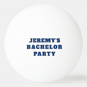 Bachelor Party Stag Party Pong Ball Blauwe Hashtag