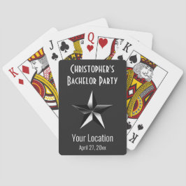 Bachelor Party Star Wedding Favor Pokerkaarten
