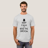 Bachelor party t shirt | KeepCalm- en kus-groom (Voorkant volledig)