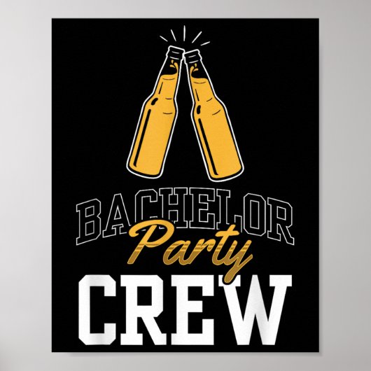 Bachelor Party-team bride Groom Poster (Voorkant)