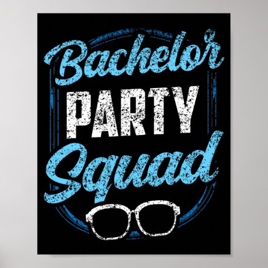 Bachelor Party-team bride Groom Poster (Voorkant)