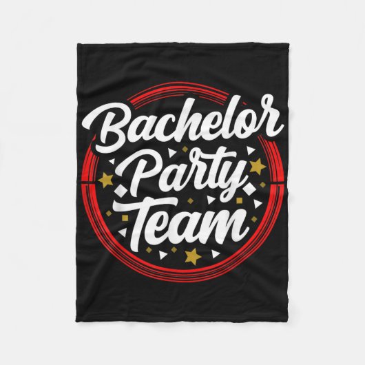 Bachelor Party Team Bruid Bruidegom _2  Fleece Deken (Voorkant)