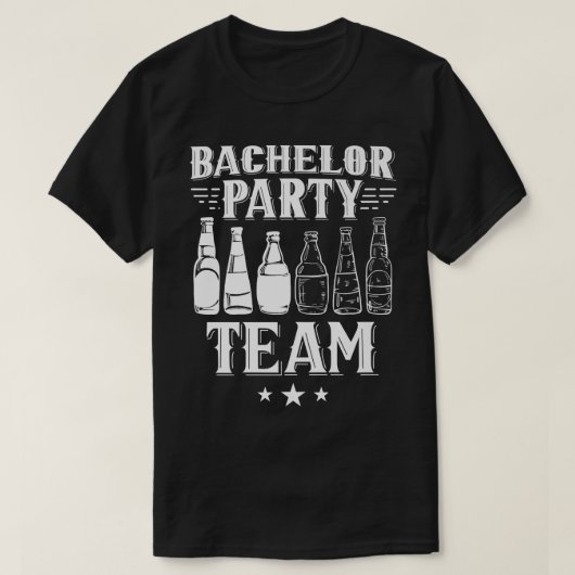 Bachelor Party Team Bruidegom Bruid 126  T-shirt (Design voorkant)