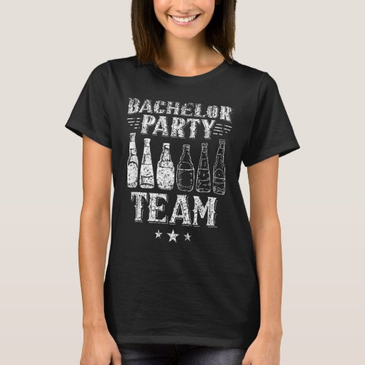 Bachelor Party Team Bruidegom Bruid _3 T-shirt (Voorkant)